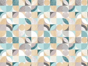 Рогожка набивная Марципан рис.12635/1, 150 см