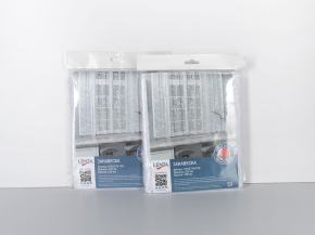 25С6718-Г50 ЗАНАВЕСКА 3 белый 2.05 м*1.60 м рис. К653е