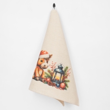 22С142-ШР+К/п.р. 45*60 Полотенце "Ожидание праздника 3" цв. 1 рис. 1308