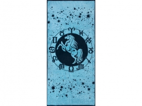 6с102.411ж1 Зодиак-лошадь(джинс) Полотенце махровое 67х150см