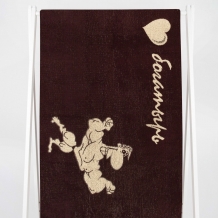 6с102.413ж1 Мой богатырь (шоколад1) Полотенце махровое 81х160см