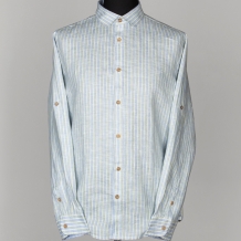 23С145-ШР/039/у 4/36 Сорочка мужская верхняя,  лен-100