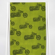 6с102.411ж1 Мото-паттерн(болотный1) Полотенце махровое 67х150см