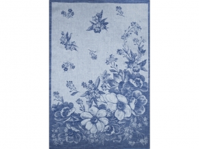 7С-128ЯК 50*70 Полотенце "Фиалки" цв. синий (многоцветный)