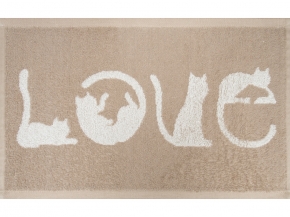 1с105.513ж2 Love-кот(лен3) Полотенце махровое 50х30 см