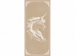 6с102.511ж2 Огненный единорог(лен3) Полотенце махровое 67х150см