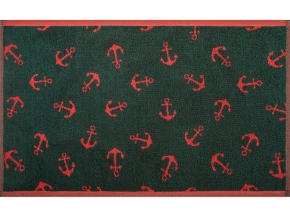 6с104.411ж1 Якоря(т.зеленый1) Полотенце махровое 67х40см