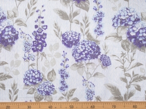 Ткань бельевая арт.17с-1ЯК п/лен наб. лен 30%, хл.70%, пл.145,г рис. Гортензия, 150см