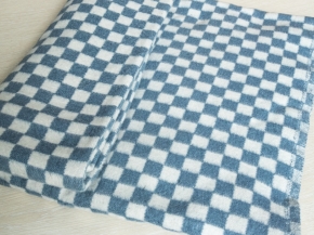 Одеяло байковое ОБ-200  140*205  клетка цв. серый