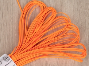 1С14-Г50 (рис.5507) ШНУР ОТДЕЛОЧНЫЙ (сутаж) люм-оранж.*375, d-2.5мм (рул.20м)
