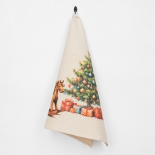 22С142-ШР+К/п.р. 45*60 Полотенце "Ожидание праздника 1" цв. 1 рис. 1306