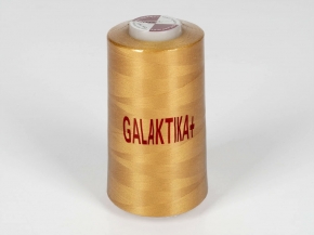 Нитки П/Э 40/2 (5000 ярдов) "GALAKTIKA+" горчичный светлый*141