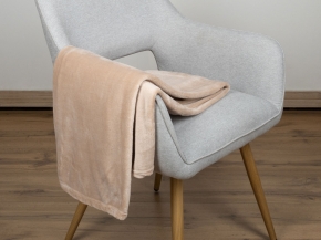 АРТ 004 Покрывало- плед 180*210 "Гладкокрашеный Капучино"