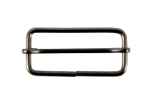 Пряжка двухщелевая металл.40 мм (2,8мм), черный никель (уп.50шт)