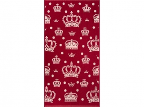 6с102.411ж1 Королевский принт (бордо) Полотенце махровое 67х150см