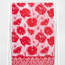 6с102.411ж1 Маковка (красный3) Полотенце махровое 67х150см