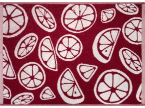 3с103.414ж1 Ломтики(бордо1) Полотенце махровое 50х70 см