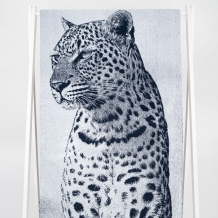 6с102.411ж1 Фото Лео 1 (темно-синий) Полотенце махровое 67х150см