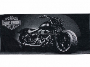 6с102.411ж1 Harley-Davidson (графит) Полотенце махровое 67х150см