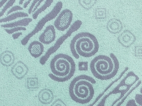 6с102.411ж1 Фреска (мятный2) Полотенце махровое 67х150см