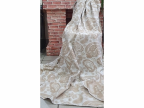 Одеяло байковое 220*205 жаккард "Ярмарка" цв.беж (Россия ВВТ)