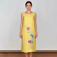 24С87-ШР/039/ст 1446/0 Туника женская жёлтый