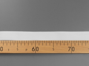 25мм. 08С3532Б-Г50 (рис.4881Б) ЛЕНТА ЭЛАСТИЧНАЯ ПРОД. (17г/м) белый 25мм (рул.20м)