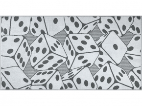 6с102.413ж1 Кости (графит) Полотенце махровое 81х160см