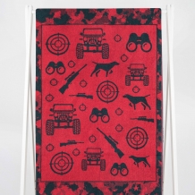 6с102.411ж1 Охотнику(т.зеленый1) Полотенце махровое 67х150см