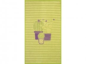 6с103.412ж1 Кактус-полоска(3-сирень4) Полотенце махровое 50х90см