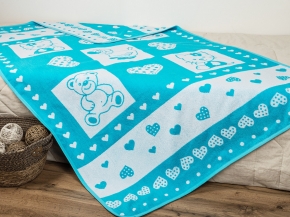 5с081.400.1 Малышам (Бирюза10) Плед 103х160 см