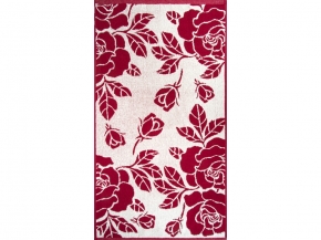 6с103.412ж1 Розы и бутоны(бордо) Полотенце махровое 50х90см