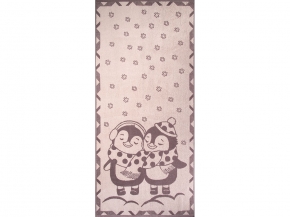 6с102.411ж1 Пингвики(т.с.мальв1) Полотенце махровое 67х150см