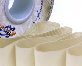 32мм. 7С671-Г50 (рис.6991) ТЕСЬМА ВЯЗ.ОКАНТОВОЧНАЯ (3,9 гр/м) бежевый св.*068, 32мм (рул.100м)