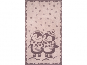 6с103.412ж1 Пингвики(т.с.мальв1) Полотенце махровое 50х90см