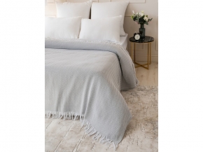 ПБ-400 Плед байковый  150*210 жаккард  "Скандинавский"  цв св.серый