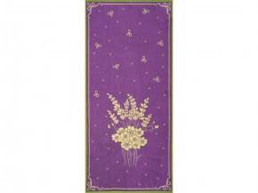 6с102.411ж1 Прованс-букет(3-сирень4) Полотенце махровое 67х150см