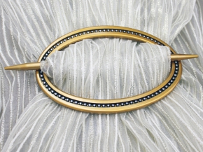 Заколка для штор Ajur MI C6-2 oval, золото