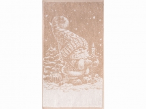 6с103.512ж2 Рождественской ночью(лен3) Полотенце махровое 50х90см