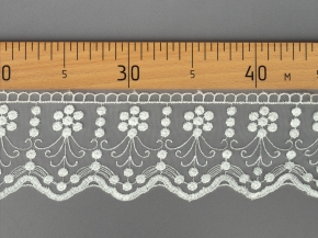 80мм. Кружево гипюр BRD 82031-sh/ш.8см SB, шампань