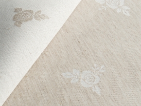 19С18-КВотв+ГОМ т.р. 2678 цвет 010101 натуральный льняной, 160см