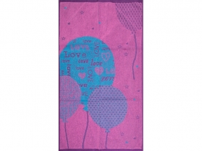 6с103.412ж1 Love-шарик (розовый9) Полотенце махровое 50х90см