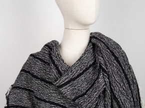 20С160-ШР/039/у 165*50 Палантин цв. 340 рис. 2 черный