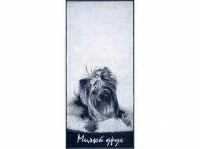 6с102.411ж1 Милый друг (темно-синий2) Полотенце махровое 67х150см