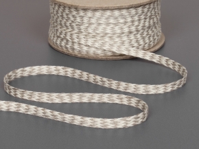 .9мм. 60627/9 ТЕСЬМА ОТДЕЛОЧНАЯ лен с белым 9мм (рул.50м)