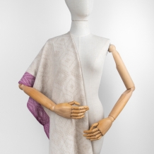 18с104-ШР/у/ст 65*130 Полотенце "Узор-1" цв.1 сирень рис 523