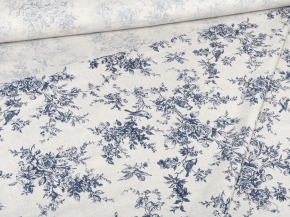 Ткань арт 23-20К п/лен кислованный лен 30 хл.70 пл.140г рис. Райский сад вид1, 220см