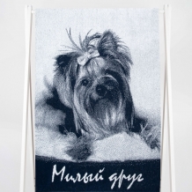 6с102.411ж1 Милый друг (темно-синий2) Полотенце махровое 67х150см