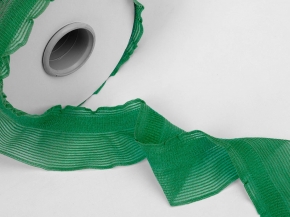 43мм. 6С857-Г50 (рис.1360) ТЕСЬМА ВЯЗАНАЯ ОТДЕЛОЧНАЯ РЮШ зеленый*09, 43мм (мот.10м)