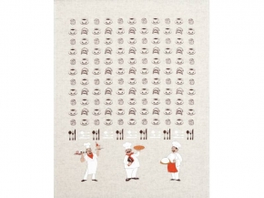 20С332-ШР+К/п.р.  46*56 Полотенце "Поворята new 3" рис. 1048